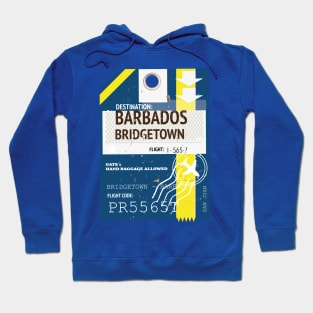 Barbados Bridgetown travel ticket Hoodie